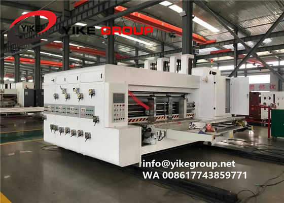 中国YIKEのグループ100pcsの速度の自動先端のFlexoプリンターSlotter機械、カートン箱の機械工場