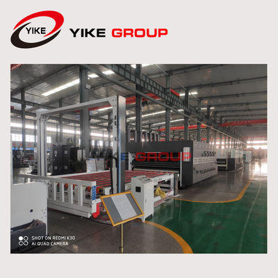 中国YIKEの工場からのスロット マシンによって回転式型抜きを印刷する波形の包装の自動Flexo