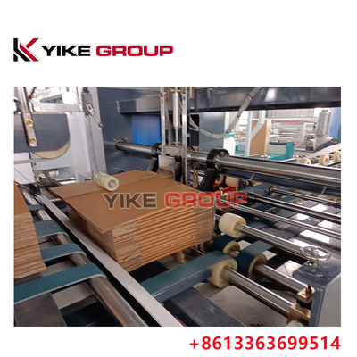 YK-1228 工場直行速度 150-200 pcs/min 全自動 紙箱 フォルダー 粘着機