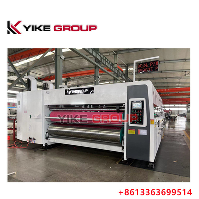 YIKE GROUP リードエッジフィッダー 1200X2400MM 4色フレックスプリント スロッティング・ダイ・カット・マシン