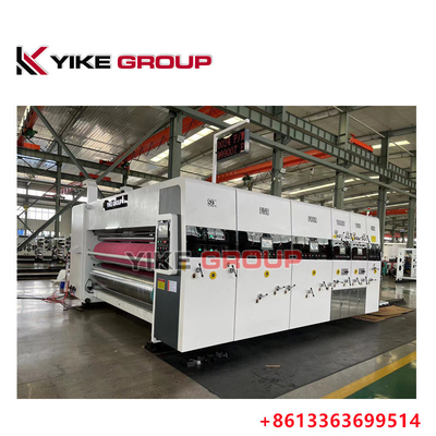 YIKE GROUP リードエッジフィッダー 1200X2400MM 4色フレックスプリント スロッティング・ダイ・カット・マシン