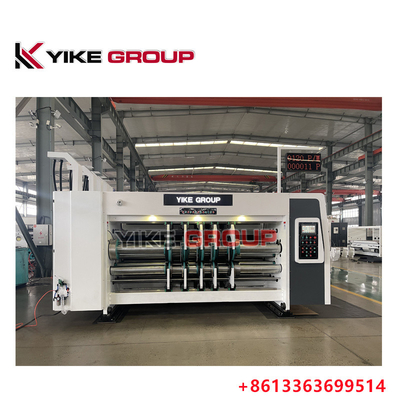 YIKE GROUP リードエッジフィッダー 1200X2400MM 4色フレックスプリント スロッティング・ダイ・カット・マシン