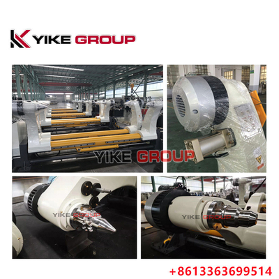 YIKE GROUP V6B 2200MM 波紋紙生産ラインのためのシャフトレス液圧ミールロールスタンド